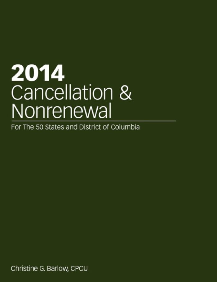 2014 Cancellation & Nonrenewal 2014 Cancellation & Nonrenewal