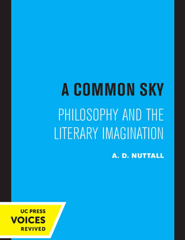 A Common Sky: Philosophy and the Literary Imagination
