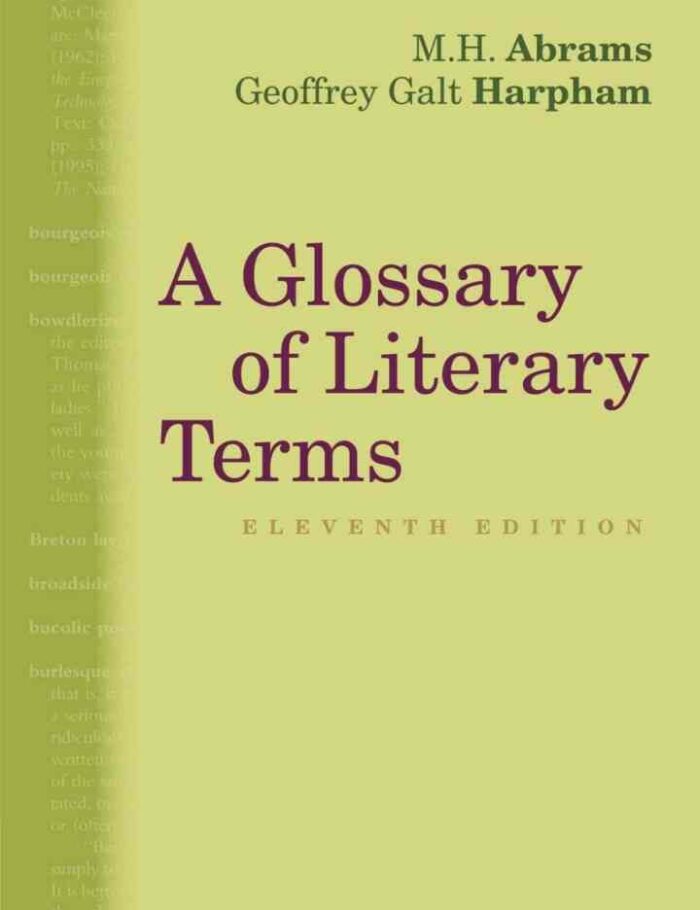A Glossary of Literary Terms 11th Edition