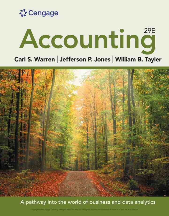Accounting, 29th Edition