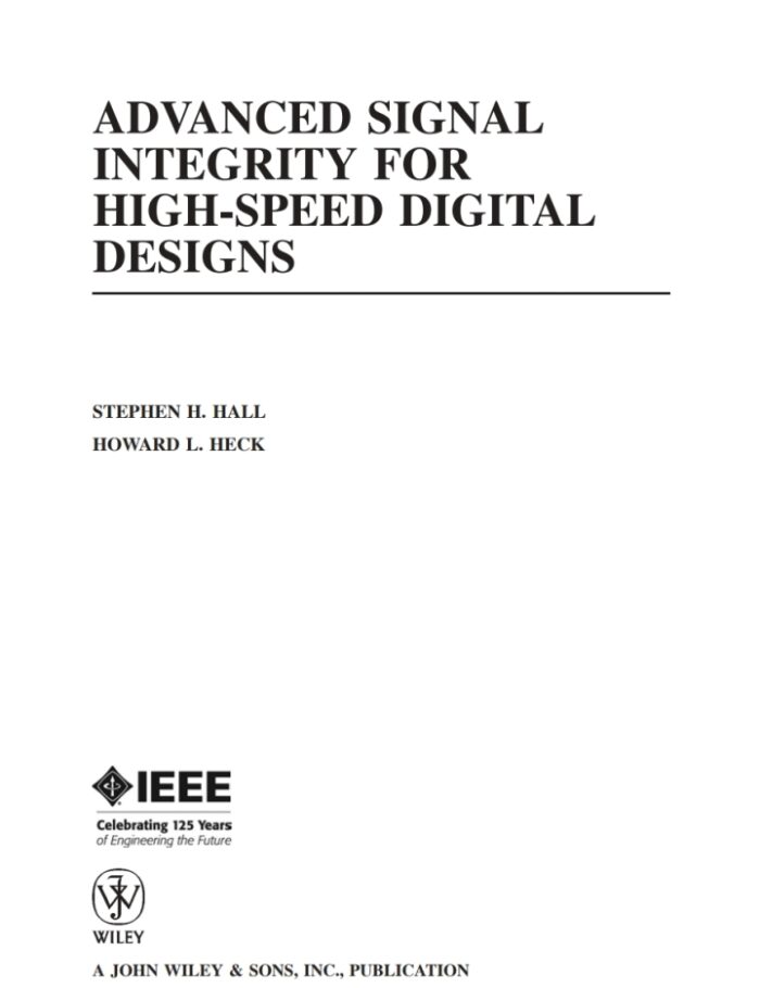 Advanced Signal Integrity for High-Speed Digital Designs