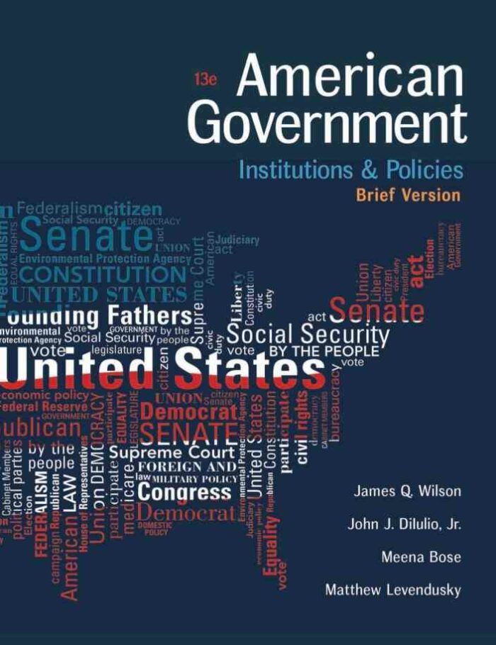 American Government: Institutions and Policies Brief Version 13th Edition