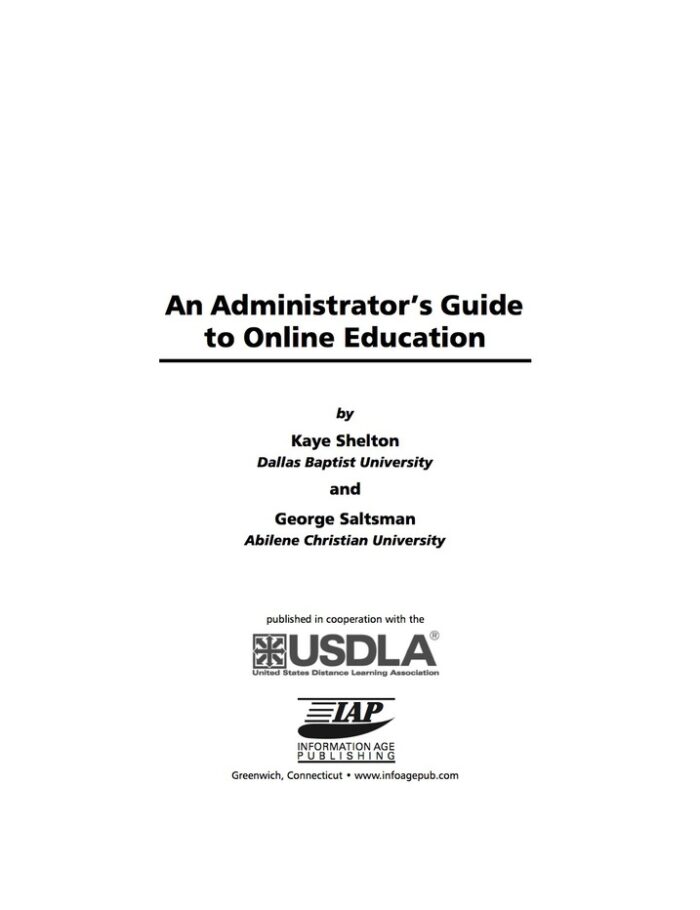 An Administrator's Guide to Online Education
