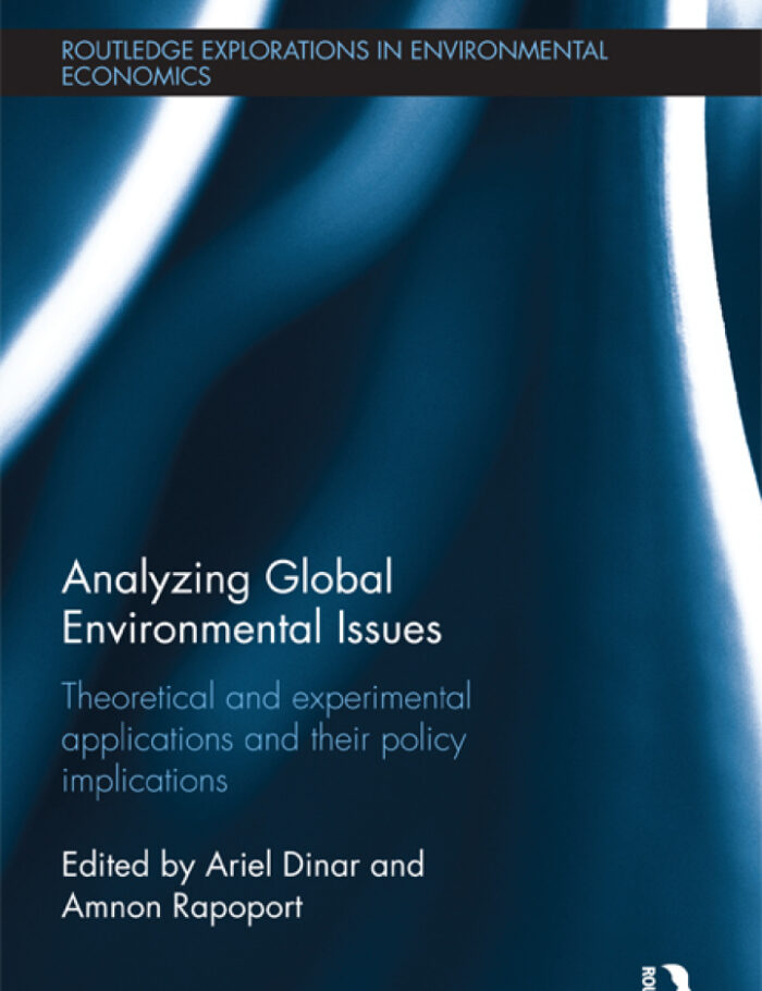 Analyzing Global Environmental Issues: Theoretical and Experimental Applications and their Policy Implications