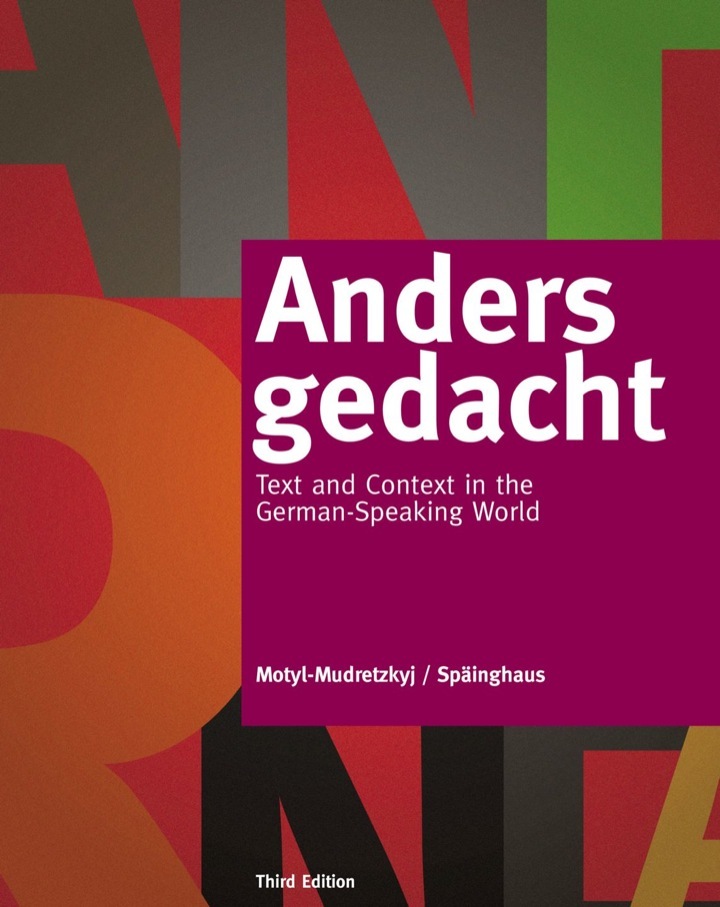 Anders gedacht: Text and Context in the German-Speaking World 3rd Edition