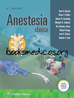 Anestesia clï¿½nica, 8.ï¿½