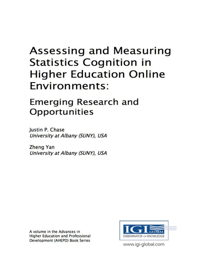 Assessing and Measuring Statistics Cognition in Higher Education Online Environments