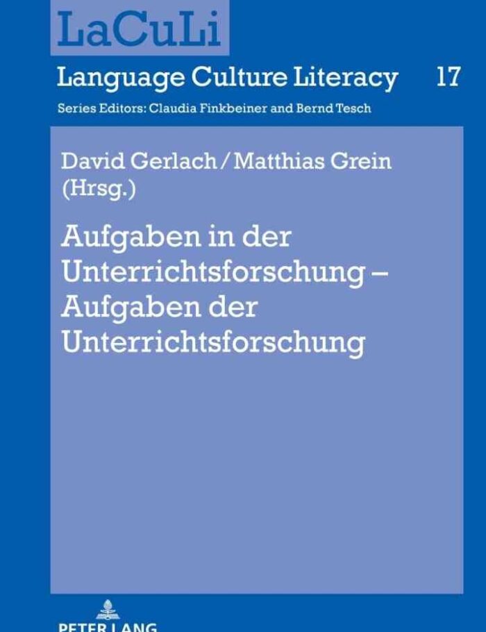 Aufgaben in der Unterrichtsforschung â€“ Aufgaben der Unterrichtsforschung, 1st Edition