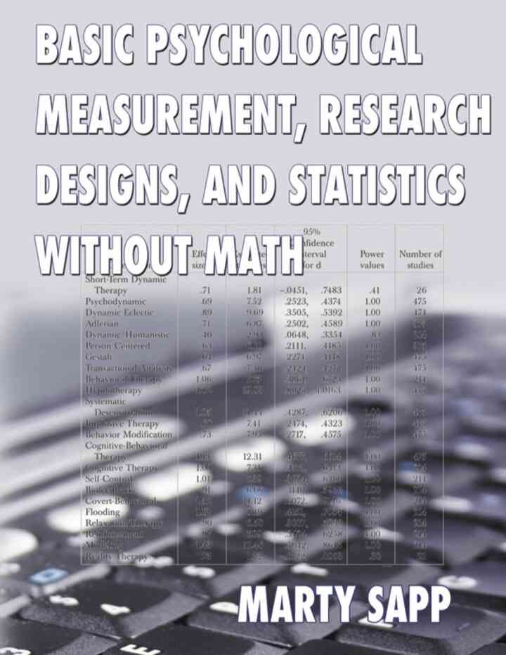 Basic Psychological Measurement, Research Designs, and Statistics Without Math