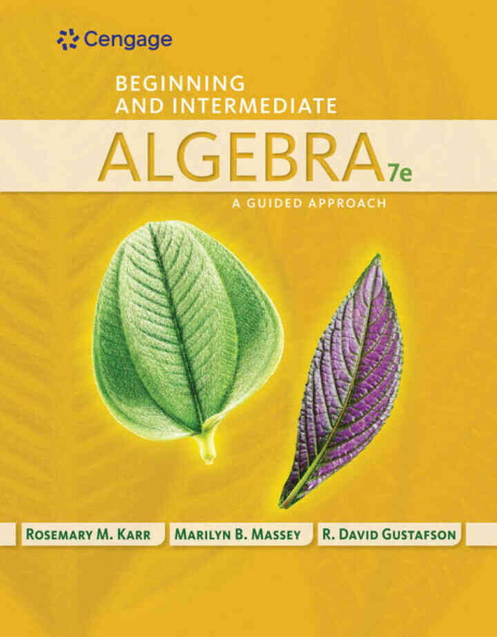 Beginning and Intermediate Algebra 7th Edition