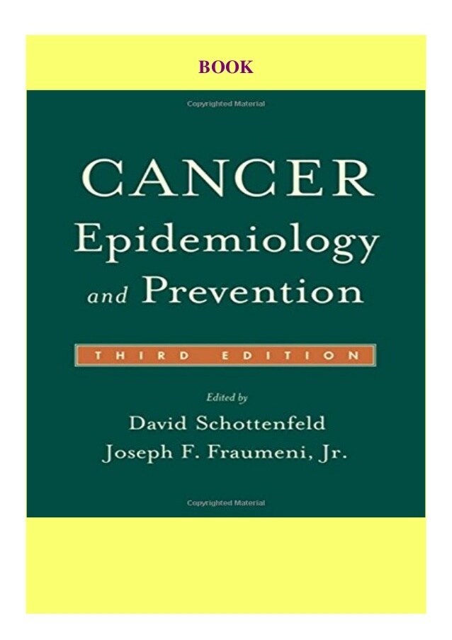 Cancer Epidemiology and Prevention