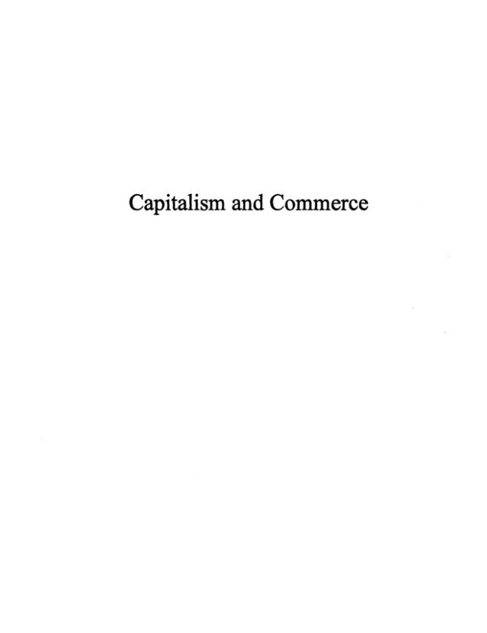 Capitalism and Commerce: Conceptual Foundations of Free Enterprise Capitalism and Commerce: Conceptual Foundations of Free Enterprise