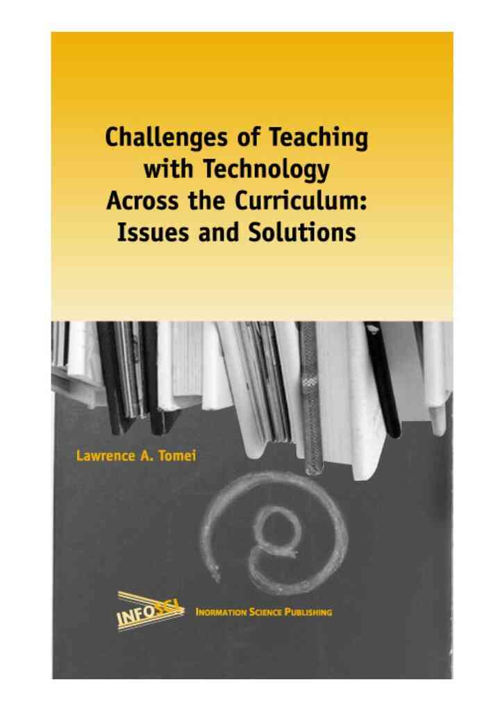 Challenges of Teaching with Technology Across the Curriculum