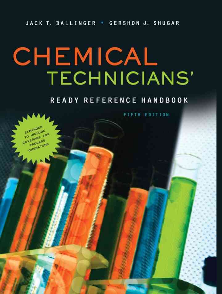 Chemical Technicians' Ready Reference Handbook