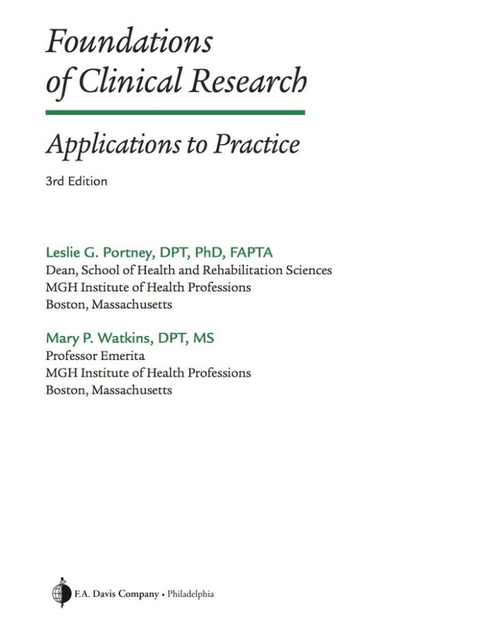 Foundations of Clinical Research 3rd Edition