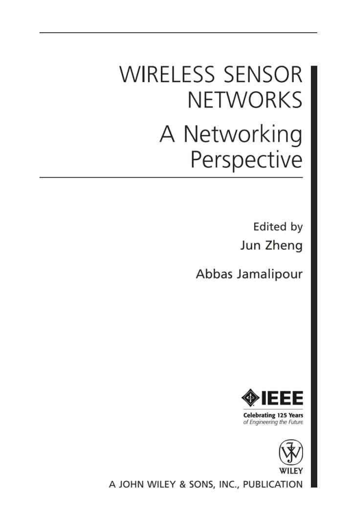 Wireless Sensor Networks: A Networking Perspective, 1st Edition